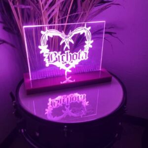 lampara neon bichota